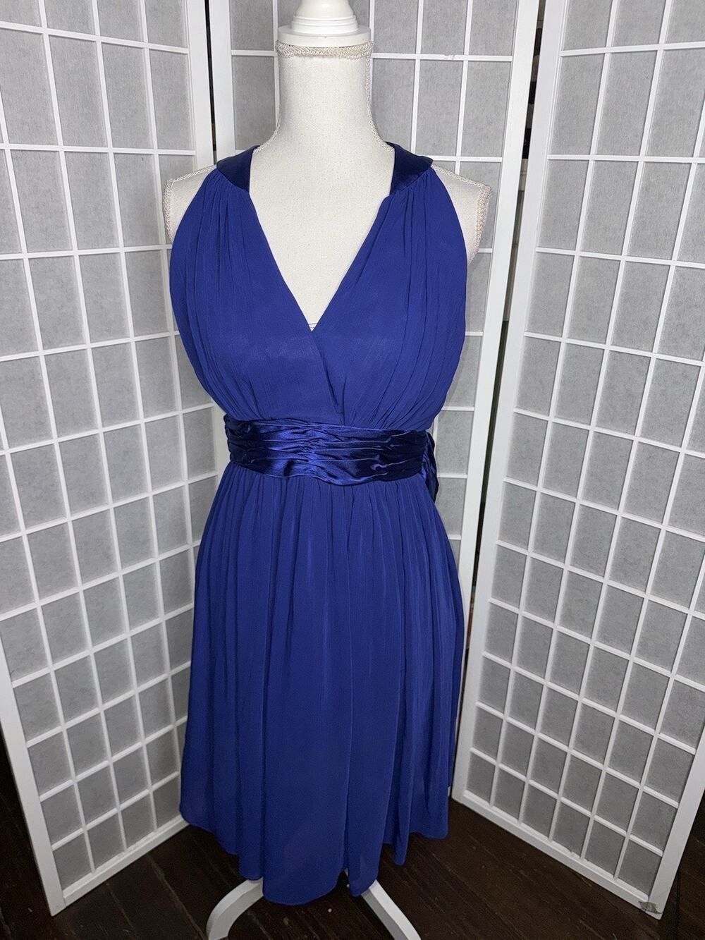 COCKTAIL Fit & Flare Dress Size 8 Cocktail Party Formal Wedding Blue Purple